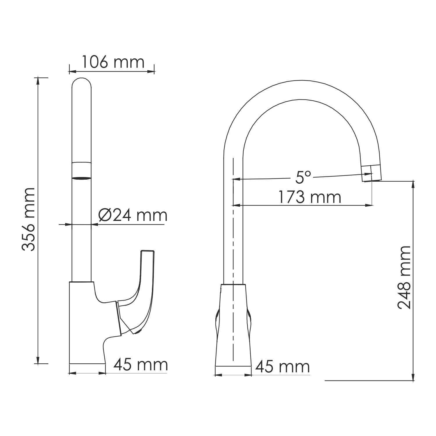Зауэр (Sauer) 7107 Смеситель для кухни