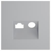 Накладка для ТВ-розетки и RJ-11 или RJ-45 Voltum S70 VLS002716