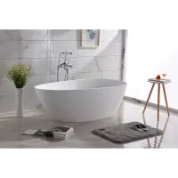 Ванна из литьевого мрамора Timo Rali Solid Surface RALI1700 171x82 см, отдельностоящая, белый матовый