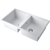 Кухонная мойка Omoikiri Tedori 86-2 4993927 белая матовая