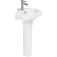 Раковина Creavit Corner VT145-00CB00E-0000 45,5x45,5 см, угловая, подвесная, белый