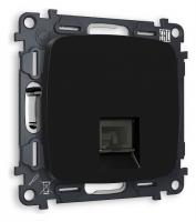 Розетка телефонная RJ-11 со штрокой без рамки Ambrella Volt Quant MO812030