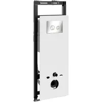 Инсталляция для унитаза WasserKRAFT Salm 27 27TLT.010.ME.WH.BN01 с кнопкой смыва, никель