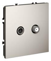 ТВ-розетка и SAT-розетка оконечная без рамки Voltum S70 VLS060403