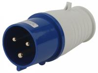 Вилка прямая 2P+PE Эра  V-32-2P-PE-IP44