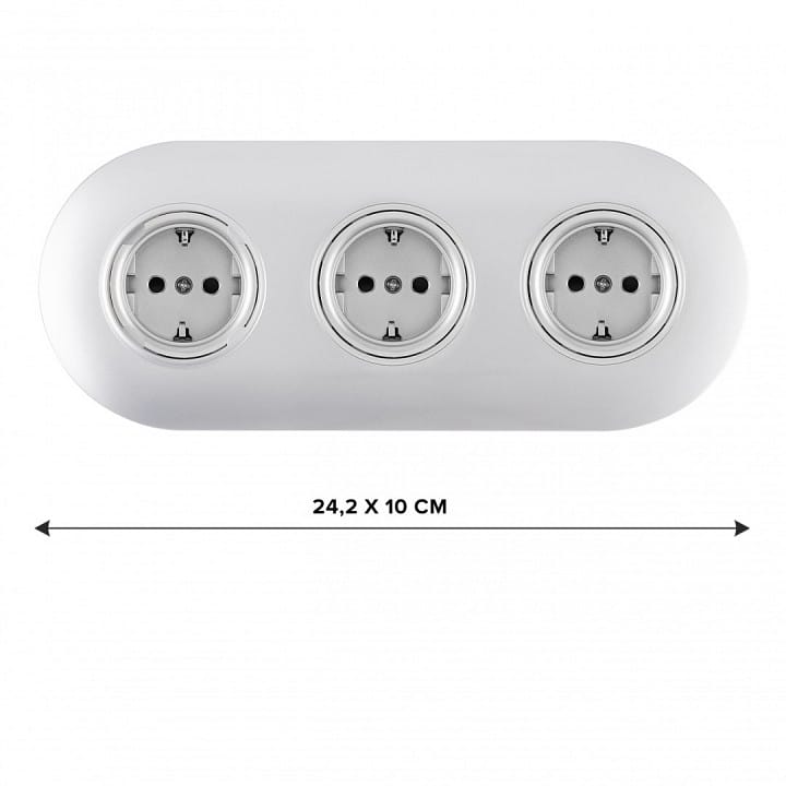 Розетка с заземлением и со шторкой Arte Milano SET08-3 SET08-3-40-1x3 silver