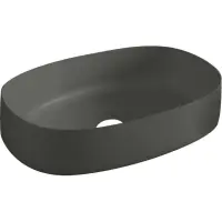 Раковина-чаша Artceram Cognac COL003 17 34 55x35 см, накладная, черный матовый