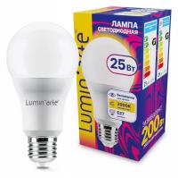 Лампа светодиодная Luminarte E27 25Вт 3000K LSTD-A65-25W3KE27