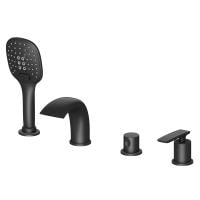 Смеситель для ванны с душем врезной Timo Helmi 4020/03Y черный