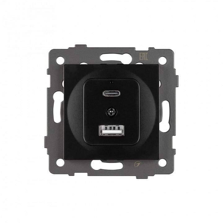 Механизм розетки 2хUSB type A и C Arlight SCT 049838