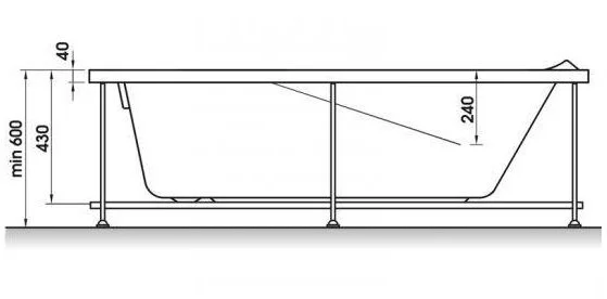 Акриловая ванна Relisan Elvira 170х75 Гл000000980 белый
