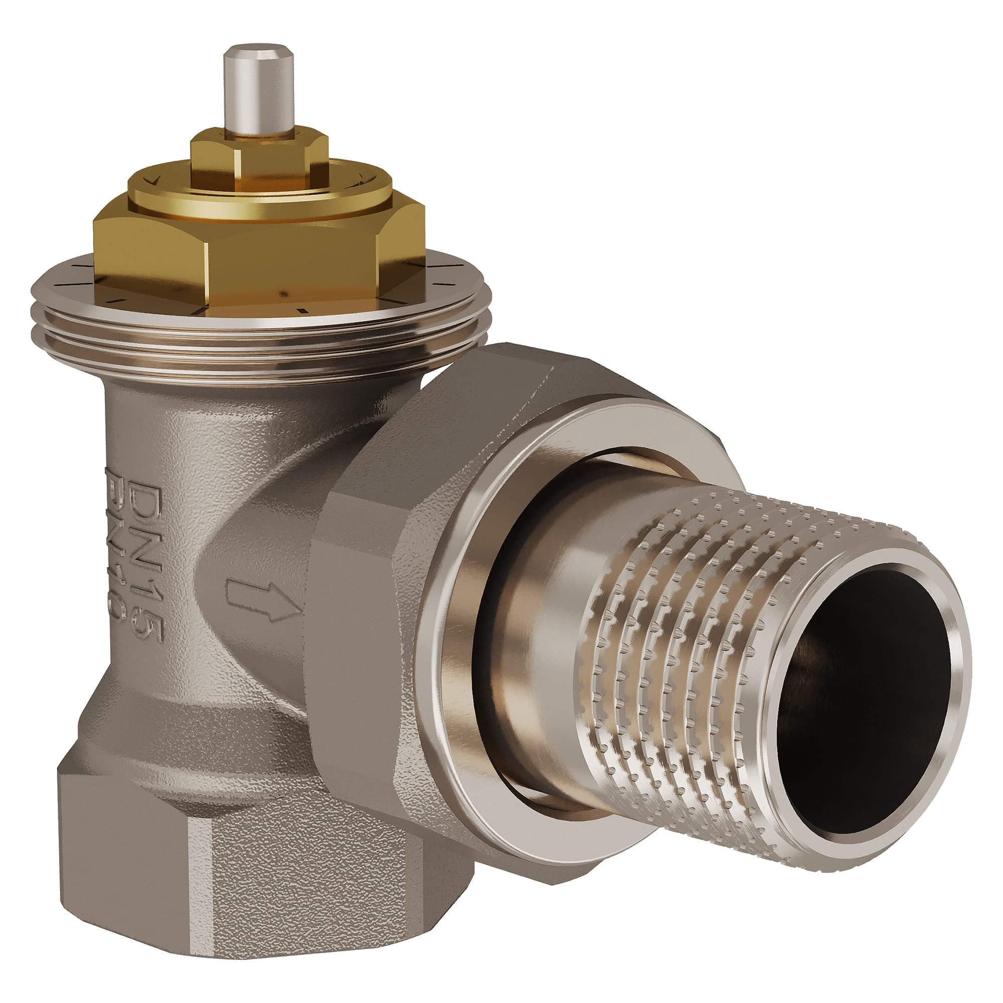 Клапан термостатический угловой Royal Thermo 1/2" М30х1,5