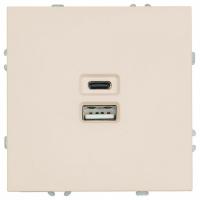 Розетка 2хUSB type A и C без рамки Stekker Эмили 49905