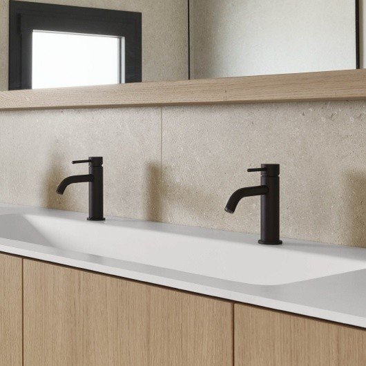 Смеситель для раковины FIMA Carlo Frattini Spillo Up F3031XSNS черный матовый