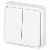 Переключатель двухклавишный Эра Эра Эксперт 11-1526-01