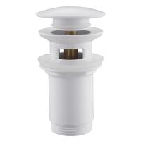 Донный клапан Abber AF0010W с переливом белый