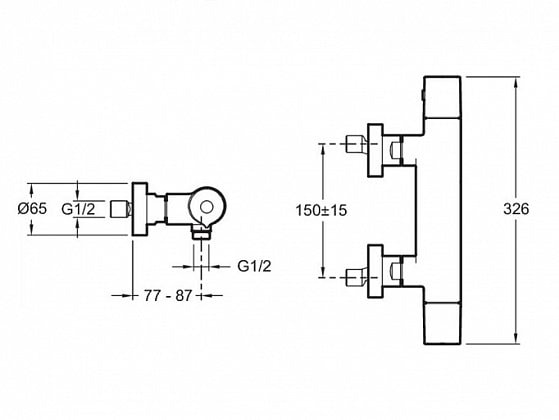 Смеситель для душа Jacob Delafon Avid E97384-CP