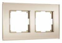 Рамка на 2 поста Werkel Senso (шампань стекло soft-touch) W0023111