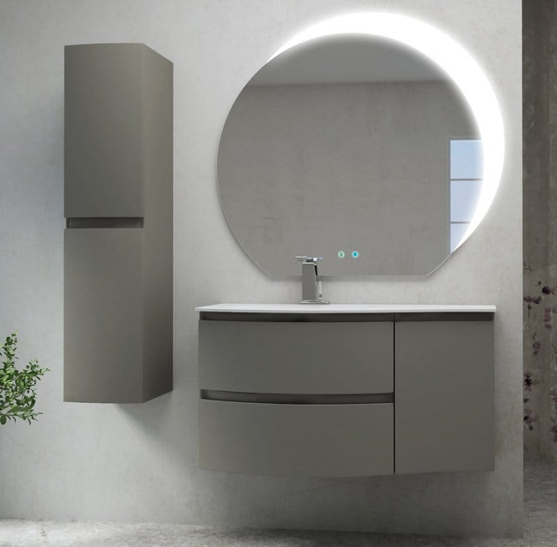 Тумба Cezares Vague 54906 Grigio talpa opaco правосторонняя