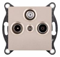 ТВ-розетка и SAT-розетка оконечная без рамки Kollinger  REA-036GD