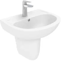 Раковина Creavit Oval TP150-00CB00E-0000 50,7x41,8 см, подвесная, белый