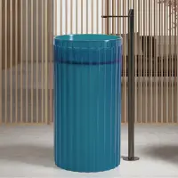 Раковина Abber Kristall AT2709Aquamarin 45x45 см, напольная, бирюзовый