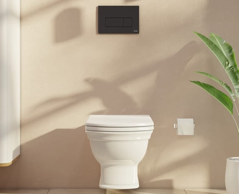 Клавиша смыва Vitra Root Square 740-2311 черная матовая