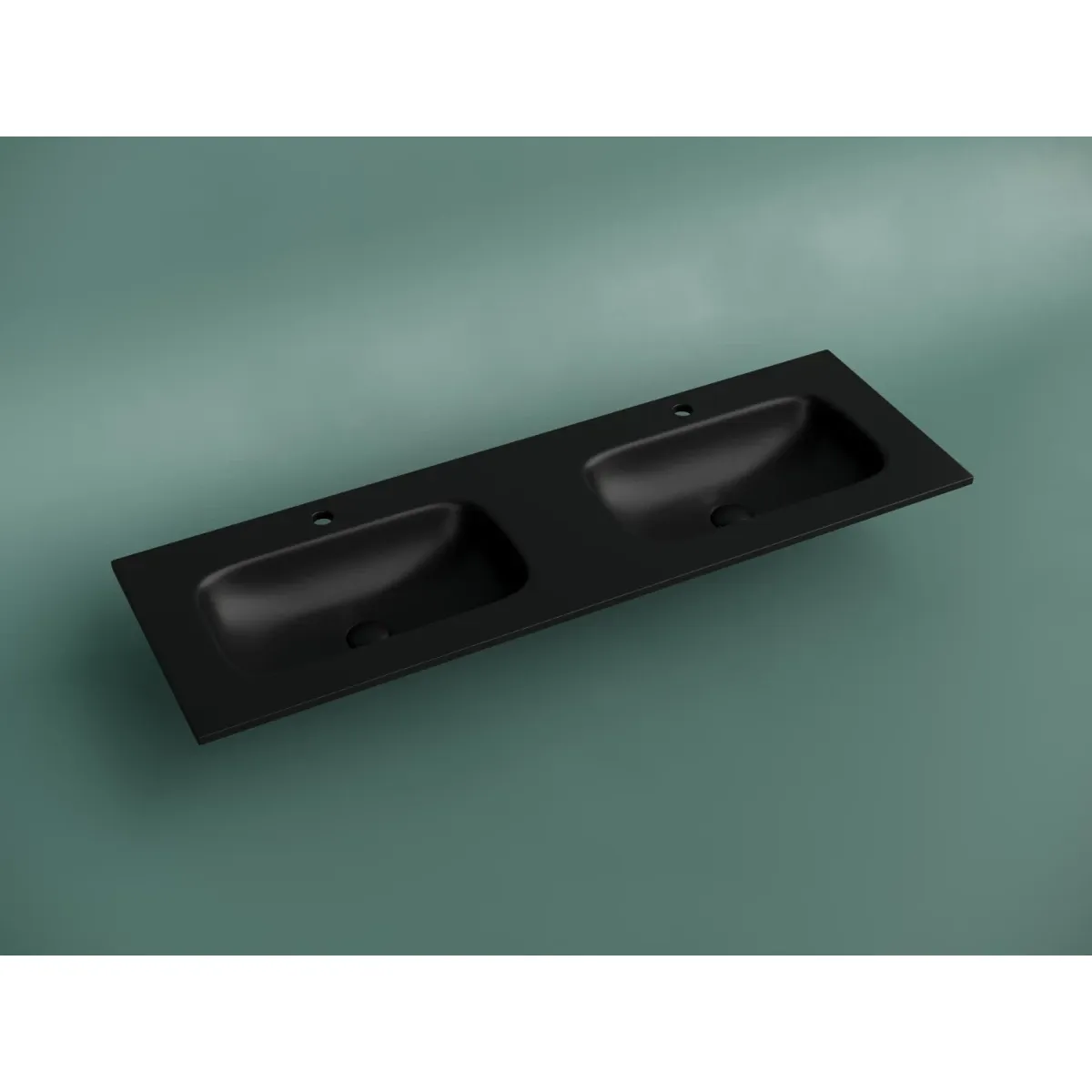 Раковина Ceramica Nova Grace CN7022MB 141x46 см, накладная, черный матовый