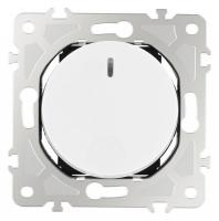 Выключатель одноклавишный с подсветкой без рамки Arte Milano 202 202.31-1.white