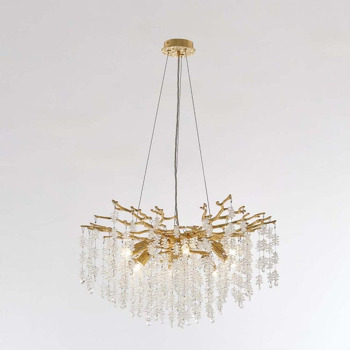 Подвесная люстра Arte Milano Веточка 230110.600.8.E14.B2 GD