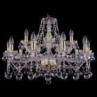 Подвесная люстра Bohemia Ivele Crystal 1413 1413/10+5/300/G/Balls