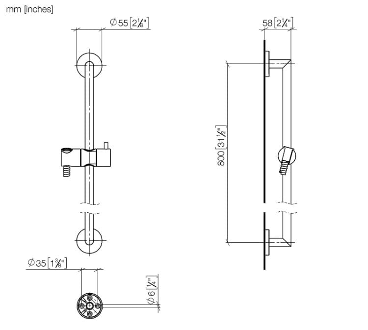 Душевой гарнитур Dornbracht Series Specific 26413625-00 без лейки