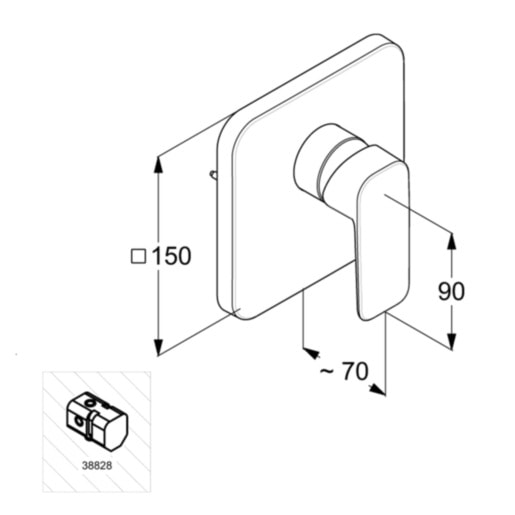 Смеситель для душа Kludi PURE&STYLE 404200575 хром