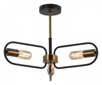 Люстра на штанге ILLUMICO IL8253-3COU-79 BK GD