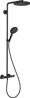 Душевая система hansgrohe Raindance Select S Showerpipe 240 1jet P 27633670 с термостатом матовый черный