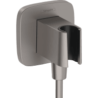 Шланговое подключение hansgrohe Fixfit Porter Q 26887340 шлифованный черный хром