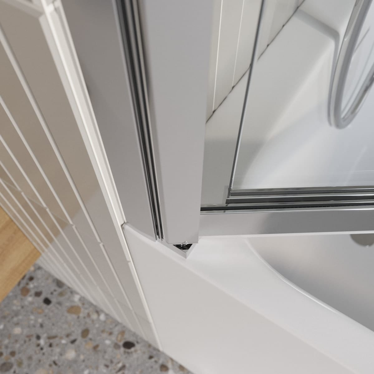 Шторка для ванны BelBagno Luce LUCE-VF-11-100/145-C-Cr