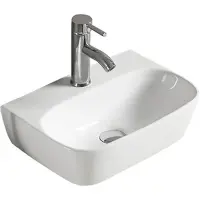 Раковина CeramaLux 78401 42,5x29,5 см, подвесная, белый