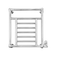 Полотенцесуштель электрический Devon&Devon Jupiter PRJ3CRELDX/CR