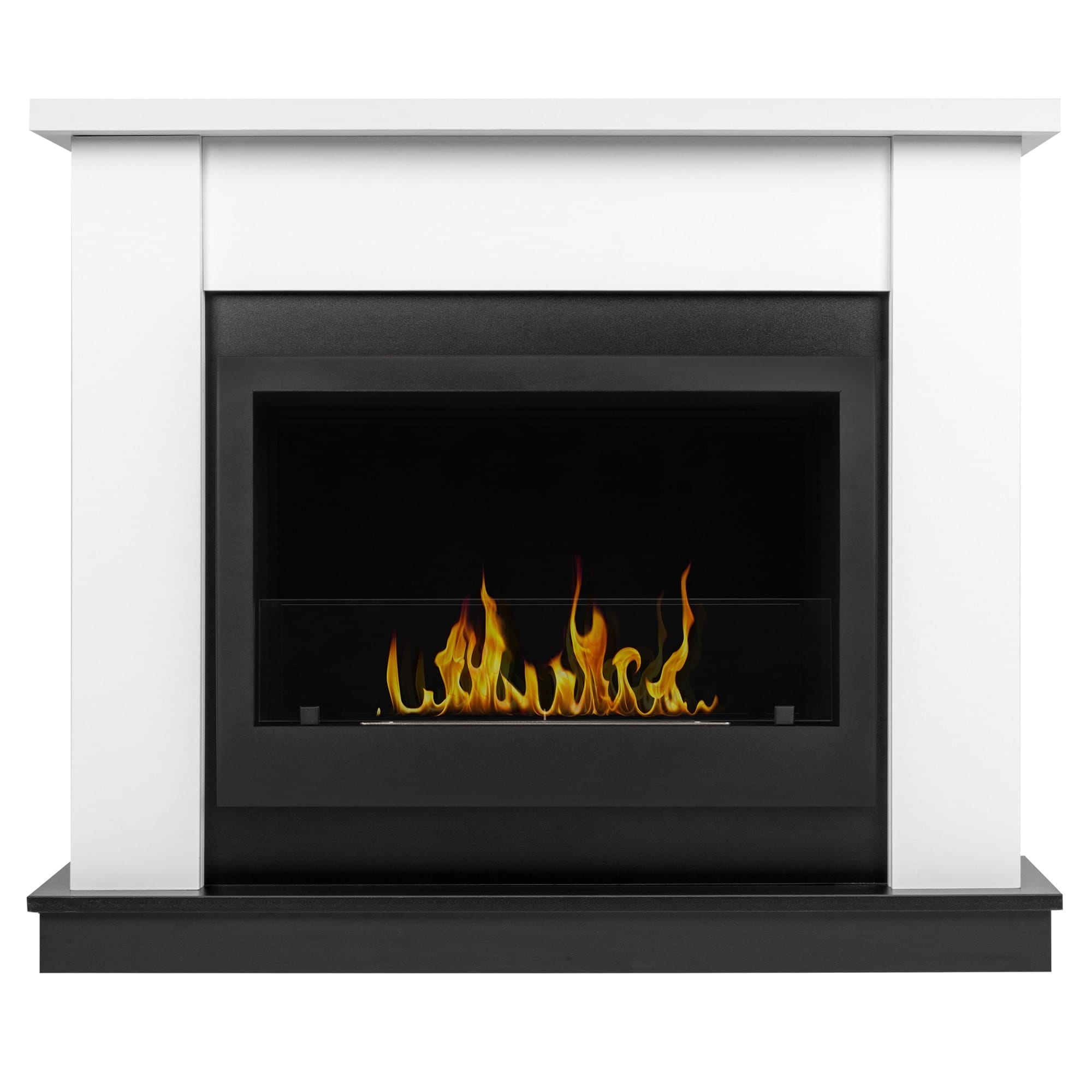 Каминокомплект:Биокамин Firelight BFP/P-3020+Портал Canto Long белый, черный
