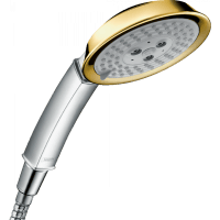 Лейка для душа hansgrohe Raindance Classic 100 3jet 28548090 хром/под золото