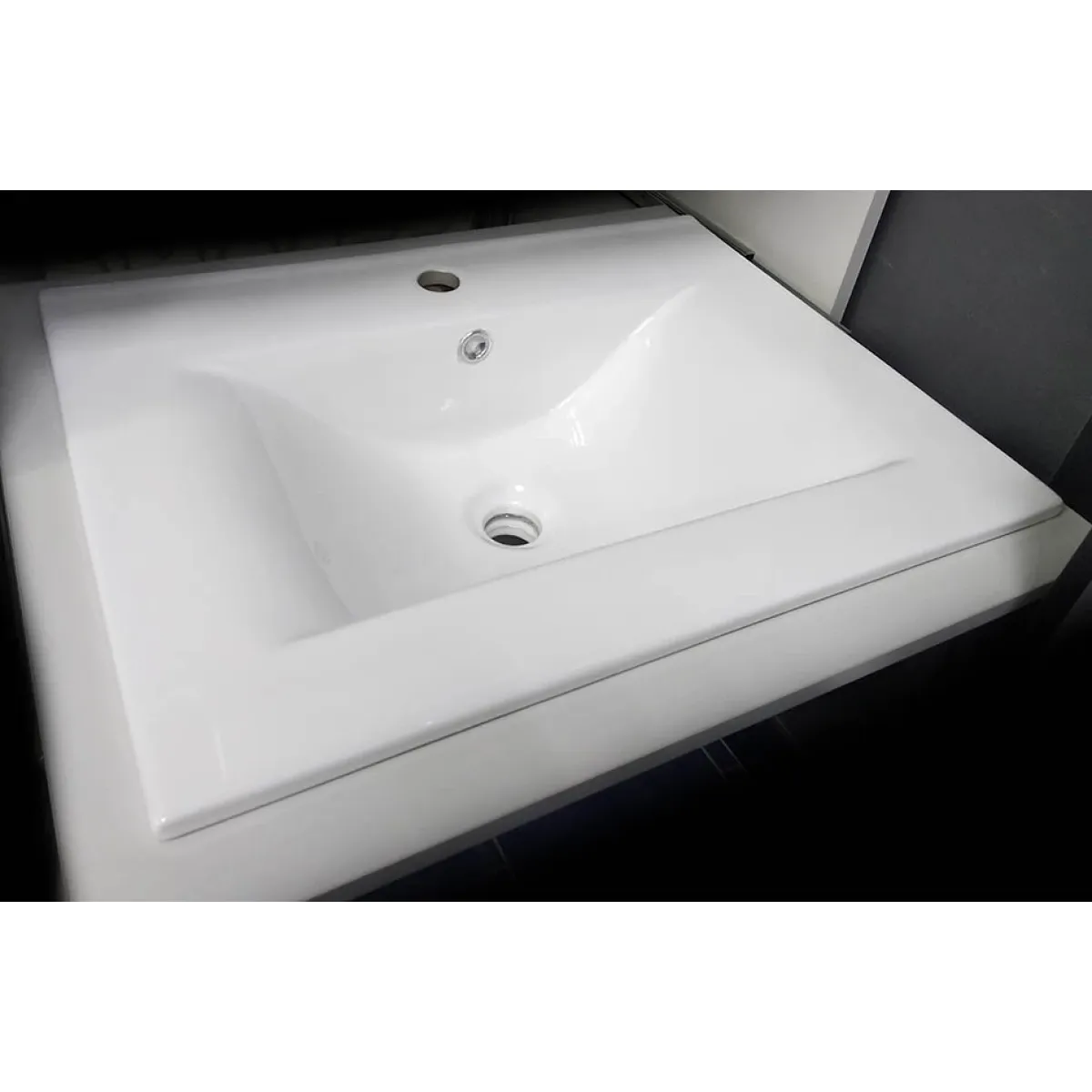 Раковина CeramaLux JY-807-60 61,5x46,5 см, накладная, белый
