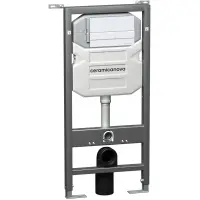 Инсталляция для унитаза Ceramica Nova Envision Flat CN1002W с кнопкой смыва, белый