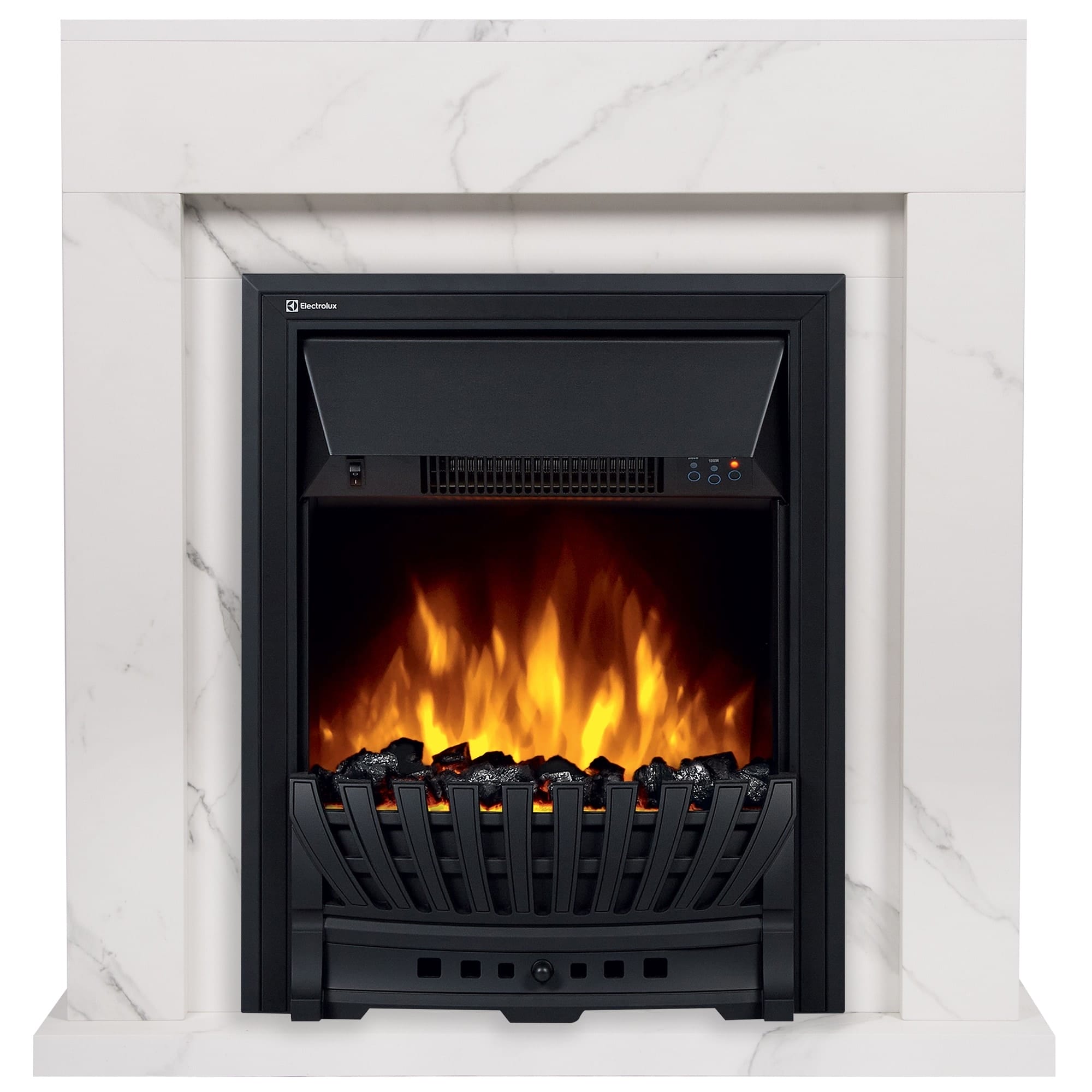 Портал Firelight Simple Classic белый мрамор