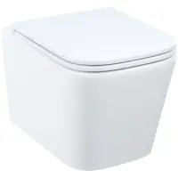 Унитаз подвесной IDDIS Bild BILRNSEi25 безободковый, с сиденьем микролифт, белый