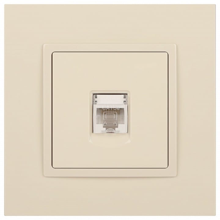Розетка Ethernet RJ-45 без рамки Эра Эра Elegance 14-3107-02
