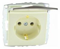 Розетка с заземлением с крышкой, без рамки Mono Electric Despina / Larissa 500-001721-118