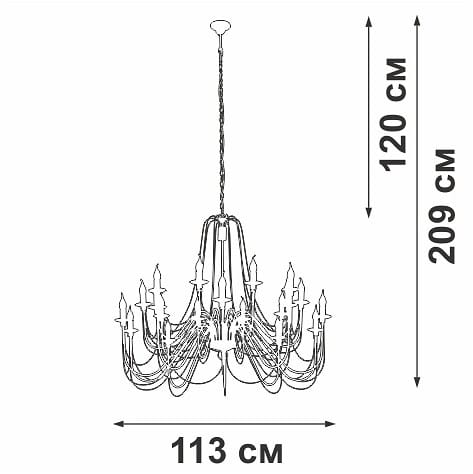 Подвесная люстра Vitaluce V1044 V1044-1/20
