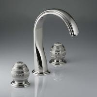 Смеситель для раковины THG Marquise blanc dcor Platine A7G.A02.151