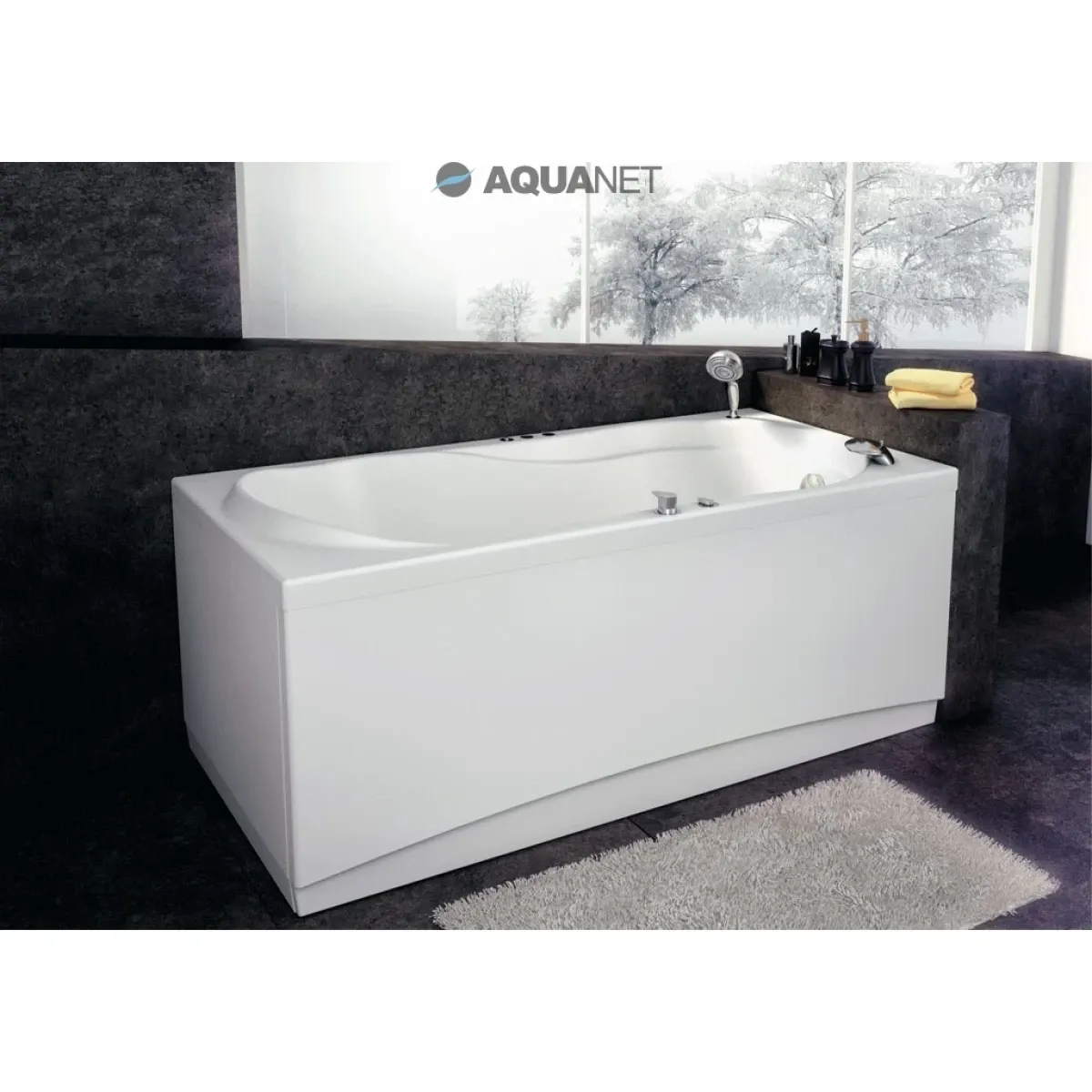 Акриловая ванна 149,8x74,7 см Aquanet Corsica 00205478